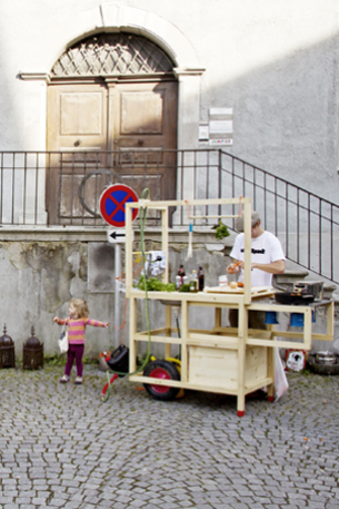 Feldkirch in Austria was our first cooking spot. The happening has started there in 2011 at Art Design Feldkirch festival. We have cooked 2-3 times a day in different city spots and then moved to another city to cook there the next day...